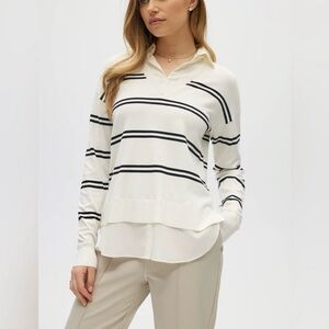 NWT Hilary Radley Ladies' 2-fer Sweater, L